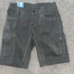 KUHL WOMEN'S SPLASH 11" CARGO SHORTS in CARBON - HIKING PANTS - NWT - 6